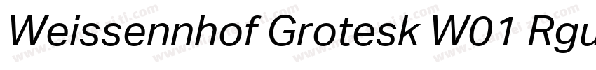 Weissennhof Grotesk W01 Rgular字体转换